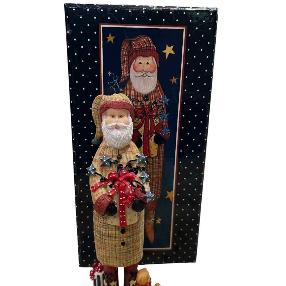 Lang and Wise Santas Ribbon Figure with original box.